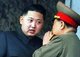 Korea: Kim Jong-un, Supreme Leader of North Korea, talking with DPRK army general